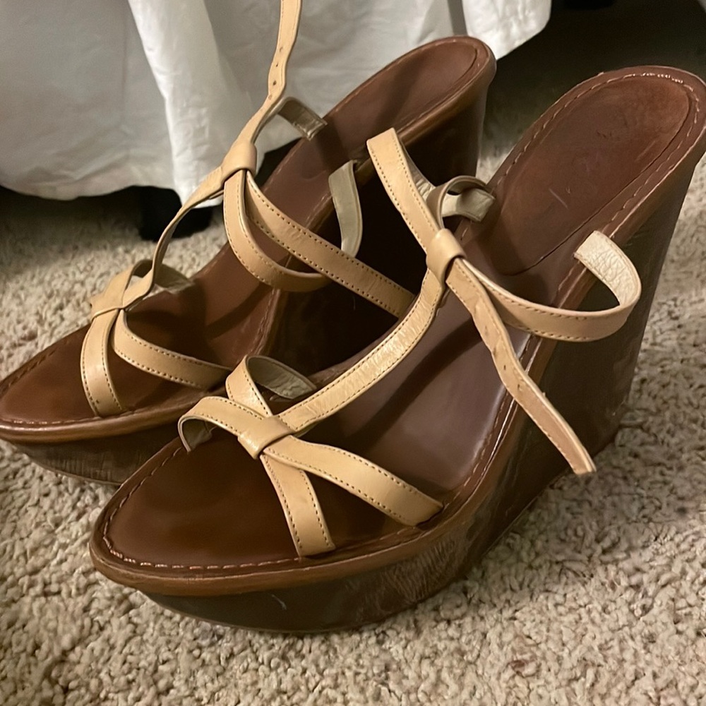 Elizabeth & James snake skin wedges, no obvious signs of wear